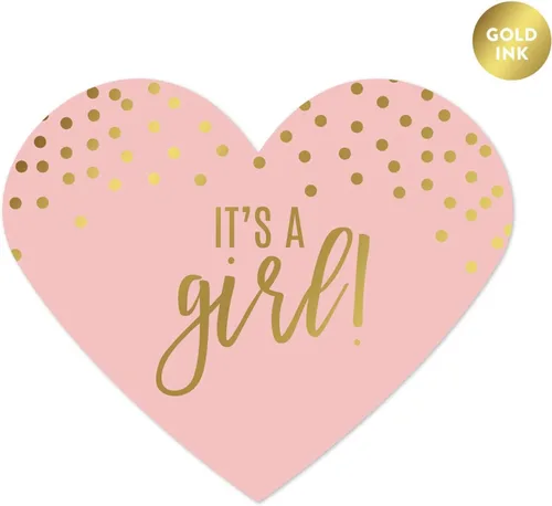 Vista 26 de Andaz Press Blush Rosa y Metallic Gold Confeti Lunares Baby Shower Party Collection Banderín colgante con cuerda, Baby Shower, 5 pies, 1 juego