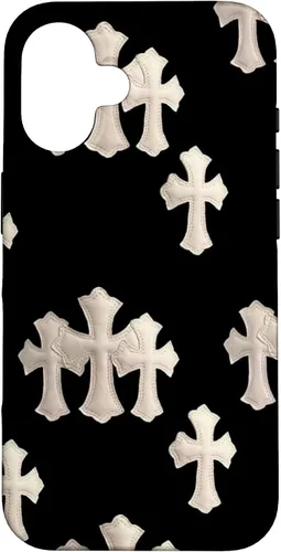 Vista 32 de Funda en blanco y negro con cruces para iPhone 17