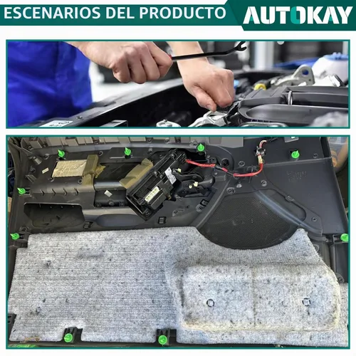 Vista 5 de AUTOKAY 100 piezas de clip de panel de puerta para Jeep Grand Cherokee 1993-2005 Cherokee 1993-2001, para Chrysler Cirrus 1995-2000, para Dodge