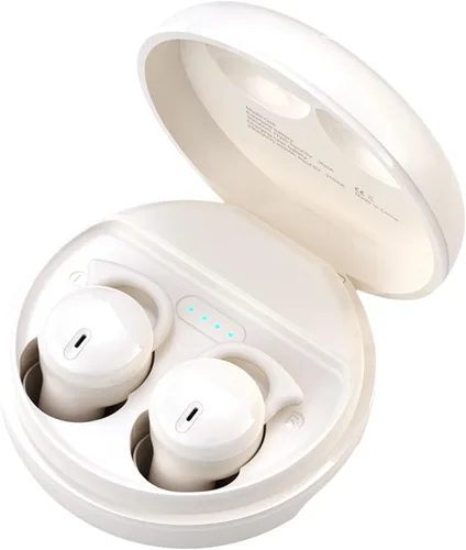 Vista 8 de Audífonos invisibles para dormir, pequeños y cómodos con bloqueo de ruido, auriculares inalámbricos Bluetooth 5.3, audífonos internos para dormir