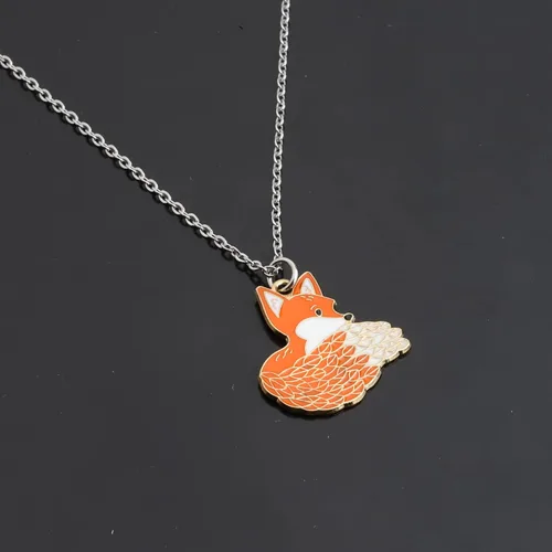 Vista 3 de WSNANG Bonitos aretes de animales salvajes, regalo para amantes de los zorros, divertidos regalos de zorro para mujer