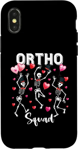 Vista 4 de Funda para iPhone 15 Dancing Skeketon Ortho Squad Orthopedic para el día de San Valentín