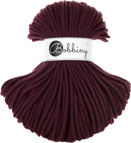 Vista 27 de Bobbiny Cordón trenzado de macramé prémium de 0.197 in (rubor), 108 yardas/330 pies (100% algodón reciclado)