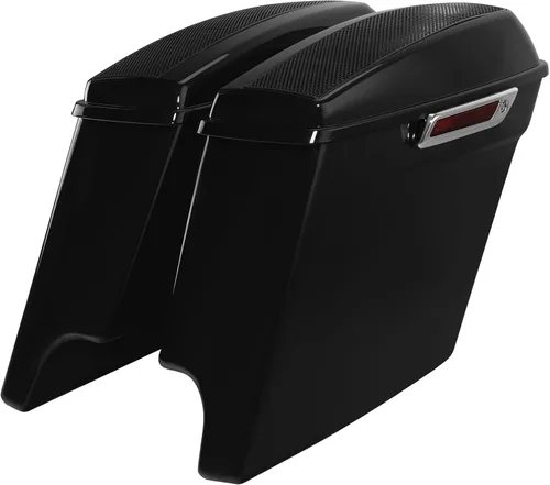 Vista 4 de TCT-MOTORPARTS Alforjas rígidas extendidas de 5 pulgadas x 7 pulgadas para bocinas Harley 2014-2024 Touring Road King, Road Glide, Street Glide