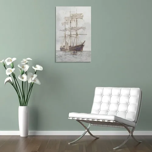 Vista 5 de Master Making Ready to Sail-Henry Scott Tuke Artworks Canvas Poster Room Aesthetic Wall Art Prints Home Modern Decor Gifts Framed-unframed