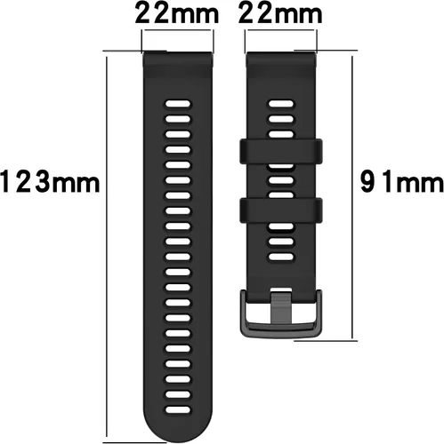 Vista 3 de Compatible con Garmin Forerunner 955/955 Solar, 0.866 in de ancho, correa de silicona de repuesto para Garmin Forerunner