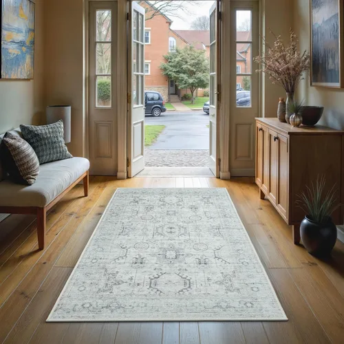 Vista 51 de GLN Rugs Traditional Collection - Alfombra de felpilla lavable a máquina, tradicional lavable, antideslizante, alfombra de felpilla de pelo corto