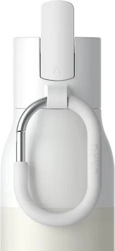 Vista 4 de LARQ Botella filtrada – Botella de agua aislada de acero inoxidable sin BPA con tecnología Nano Zero y filtros de larga duración, granito blanco, 25