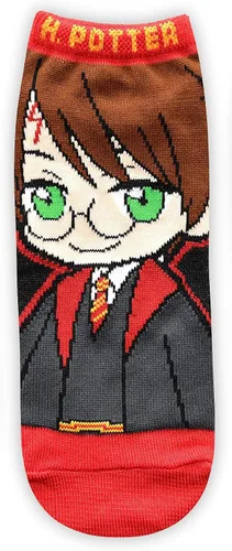 Vista 4 de Harry Potter Anime Character Art JuniorsWomens 5 Pack Ankle Socks