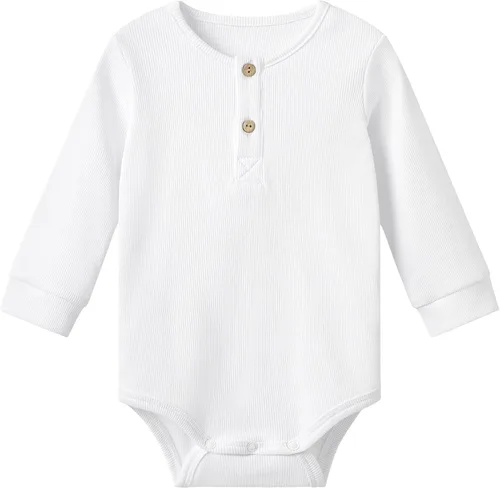 Vista 30 de pureborn Mameluco/Body de Algodón Súper Suave para Bebés Niños y Niñas de 0-24 Meses OEKO-TEX Certified, Cotton, Viscose from Bamboo, Snap Closure