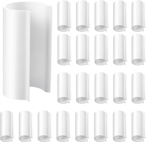Vista 12 de Jetec 32 clips de tubería de PVC abrazaderas para cubierta de piscina para piscinas sobre el suelo, invernaderos, cubiertas de hileras, jardín