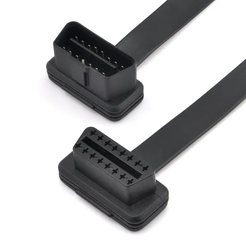 Vista 3 de iKKEGOL OBD2 OBDII 1 a 3 Perfil ultra bajo 16 pines macho a hembra Cable divisor Y Cable de extensión de diagnóstico 50 cm / 20