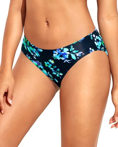 Vista 21 de Tempt Me Parte inferior de bikini con tiras para mujer, cobertura completa, parte inferior de traje de baño, parte inferior de bikini Negro-2