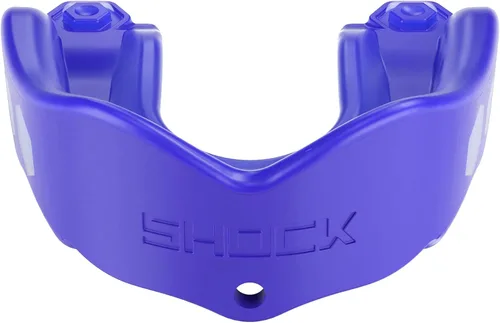 Vista 22 de Shock Doctor Gel Max - Protector bucal, protección resistente y ajuste personalizado, juvenil, frambuesa azul