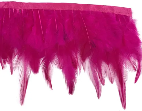 Vista 14 de Shekyeon 2 yardas de decoración para vestido con plumas de cuello de gallo