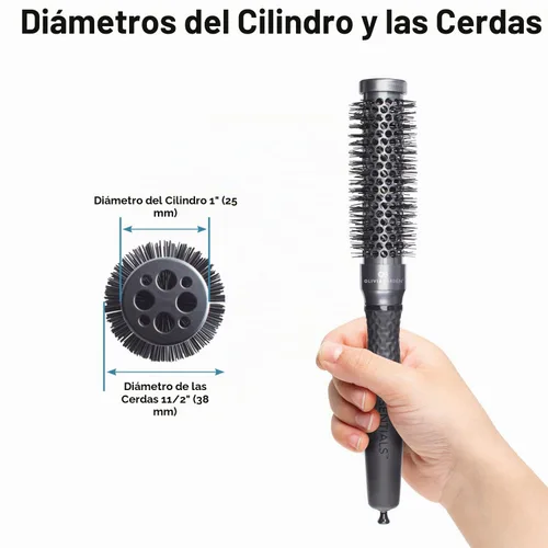 Vista 2 de Olivia Garden ESSENTIALS Cepillo térmico (no eléctrico)
