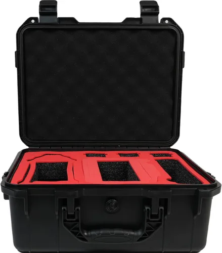 Vista 8 de Deco Essentials - Funda de viaje compacta y rígida para DJI Mini 4 Pro, insertos de espuma de corte preciso para drones y accesorios, construcción