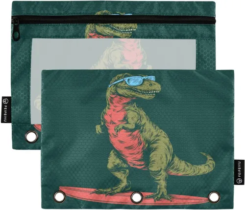 Vista 26 de SHJI Bolsas para carpetas, bolsa de lápices de mármol rosa y azul para carpeta de 3 anillas, paquete de 2 bolsas transparentes con cremallera