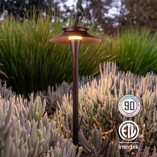 Vista 4 de LEONLITE 5CCT - Luces LED de camino de bajo voltaje, 12-24 V, 1800/2700/3000/4000/5000K, doble capa, CRI90, IP65 impermeable, iluminación