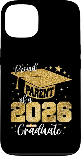 Vista 7 de Proud Parent of a Class of 2026 Graduate Senior Graduation Case for iPhone 16
