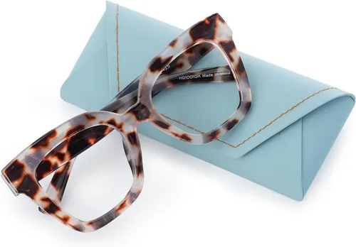 Vista 9 de Gafas de lectura de moda con bloqueo de luz azul Lentes resistentes a los impactos TR90 marco lectores de gran