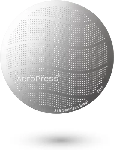 Vista 8 de AeroPress XL Filtro Reutilizable de Acero Inoxidable 316, Filtro de Café de Metal Duradero, Sostenible, Ecológico, Apto para Viajes, Se Ajusta a