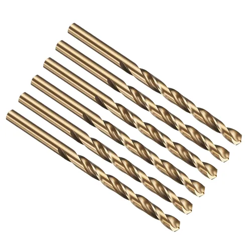 Vista 327 de PATIKIL Broca Jobber de 0.039 in, vástago recto M35 cobalto 5% acero de alta velocidad 135° acabado dorado para metal duro de acero inoxidable - 2