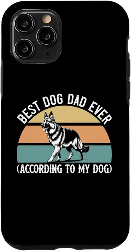 Vista 28 de German Shepherd Best Dog Dad Ever According to My Dog, GSD Case for iPhone XR