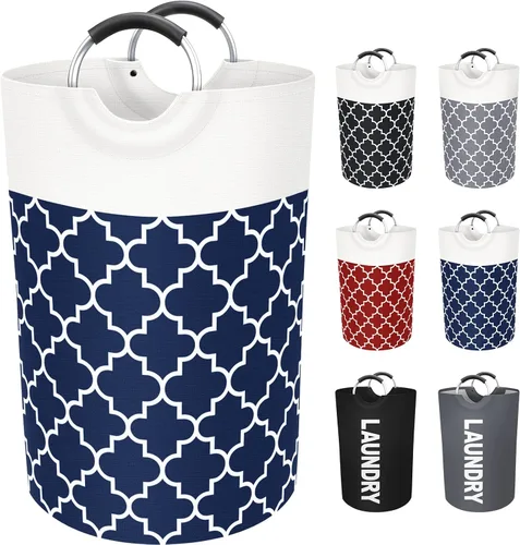 Vista 14 de Fabspace Cesta Grande para Ropa Sucia Cesto para Ropa Sucia Bolsa Contenedor de Lavado Bolsa para Ropa Plegable Alta con Asas Impermeable Viaje Baño