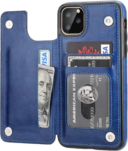 Vista 16 de ONETOP Funda tipo cartera para iPhone 11 Pro Max con tarjetero de crédito