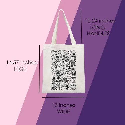 Vista 3 de Bolsa de mano de Alice Movie Alice Fairy Tale para fanáticos de Alicia, regalo de Alicia, regalo para amantes de Alicia