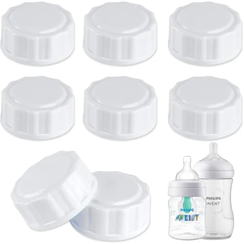 Vista 9 de (6 piezas) tapas de botella de viaje compatibles con botellas de Avent, reemplazo de tapas de botella
