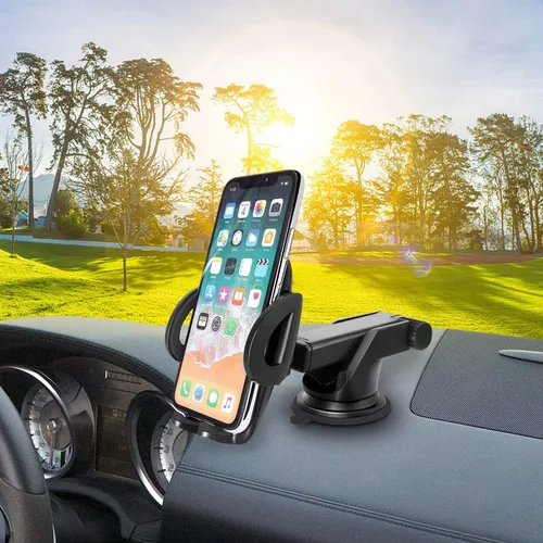 Vista 3 de Cellet Soporte telescópico para teléfono de coche – Soporte ajustable para tablero de instrumentos y parabrisas para teléfonos inteligentes