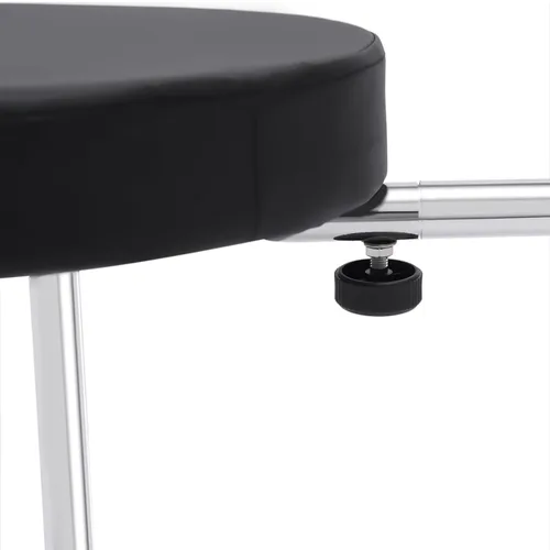 Vista 8 de Reposapiés de pedicura, taburete ajustable para pies, reposapiés, reposapiés, pedicura, soporte para reposapiés para Nail Tech Spa, salón de Negro