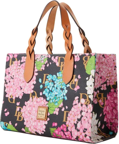 Vista 2 de Dooney & Bourke Bolso de mano, hortensia Monogram Gia Satchel, Negro