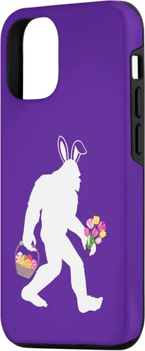 Vista 2 de Funda para iPhone 15 Easter Bigfoot Yeti Funny Sasquatch Egg Scavenger