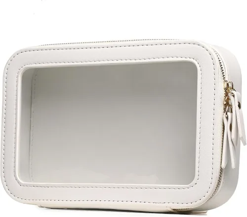 Vista 34 de Pinkmik Pequeña bolsa de maquillaje, mini estuche transparente para maquillaje y neceser con cremallera, organizador de bolsos para mujer