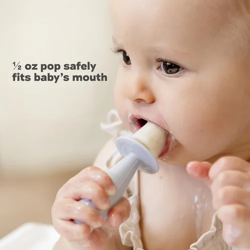 Vista 12 de ezpz Happy Pops (Blush) - 24 meses+ - Juego de moldes para paletas con dos varillas para niños pequeños + preescolares - Esenciales para niños