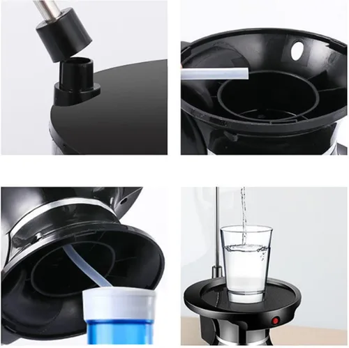 Vista 2 de Dispensador de agua, bomba de agua para jarra de 5 galones, bomba eléctrica dispensadora de agua recargable, fuerte, salida rápida, bajo ruido