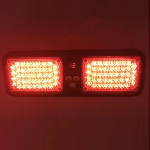 Vista 6 de Wecade® 86 luces LED estroboscópicas de protección solar, luces intermitentes de advertencia de emergencia para visera, máxima visibilidad con 12