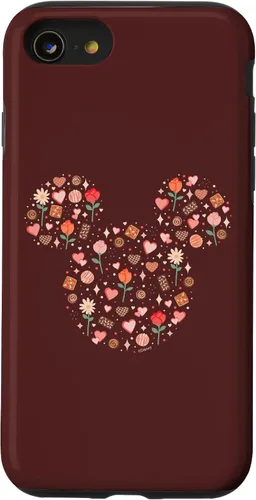 Vista 18 de iPhone 13 Pro Max Disney Mickey Mouse Icon Fill Chocolates Flowers Hearts Love Case