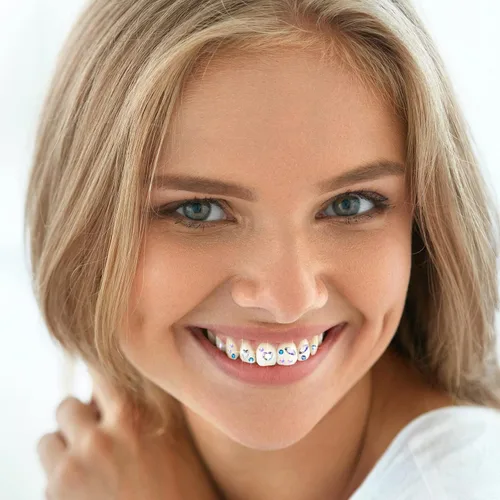 Vista 5 de Sosation Kit de 377 piezas de gemas de dientes para mujer, kit de joyería de dientes de moda de cristal artificial, juego de iniciación de gemas
