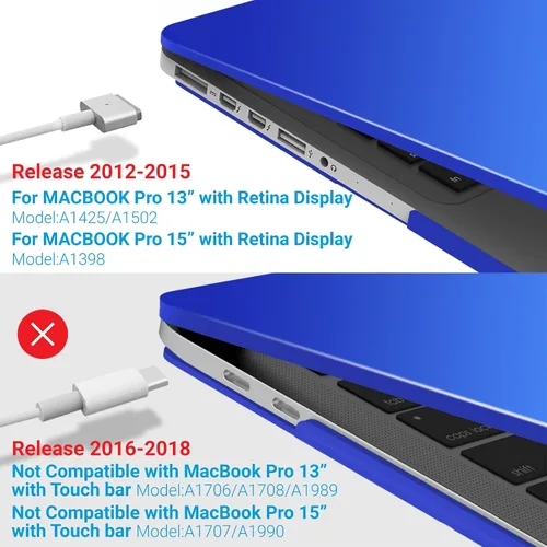 Vista 117 de IBENZER - Compatible con Funda para MacBook Pro de 13 Pulgadas 2015 2014 2013 Finales 2012 A1502 A1425, Carcasa Rígida con Cubierta para Teclado