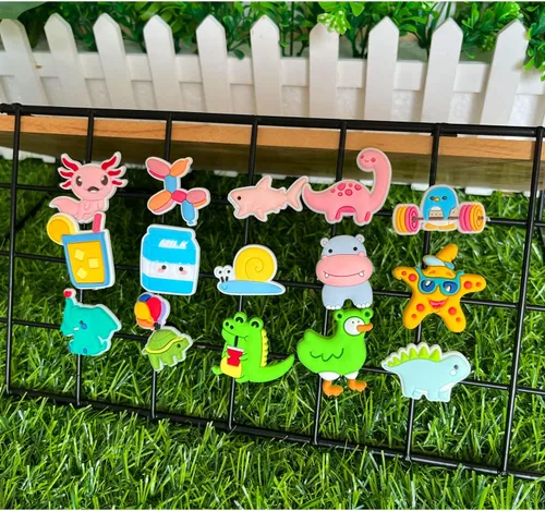 Vista 3 de Lindos dijes Kawaii para zapatos deportivos, 30 100 unidades, para adolescentes, niñas, niños, decoración de fiesta, regalos, accesorios