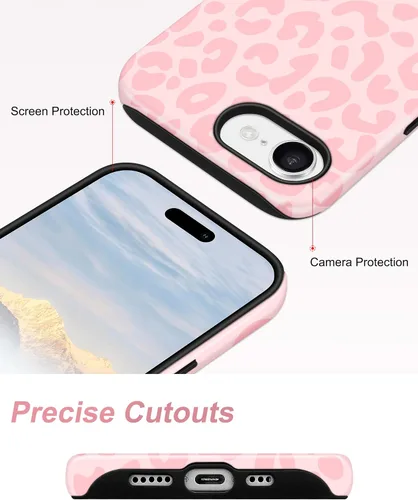 Vista 616 de Jusy Funda compatible con MagSafe con estampado de caparazón de tortuga marrón para iPhone 7/8/SE, cubierta protectora de TPU suave magnética