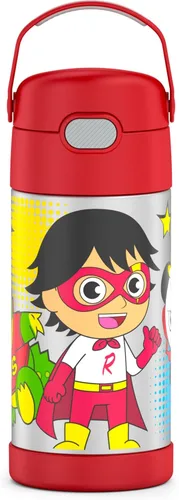 Vista 38 de THERMOS FUNTAINER Botella de agua con pajita, 12 onzas, Avengers
