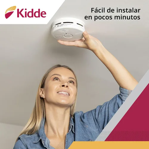 Vista 6 de Kidde - Combo de detector de humo y detector de monóxido de carbono con batería de 10 años de duración