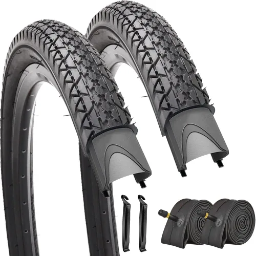 Vista 11 de Paquete de 2 neumáticos y tubos de bicicleta Beach Cruiser de 24 pulgadas/26 x 2.125 pulgadas o sin tubos de 24 pulgadas/26 x 1.75 pulgadas/2.125