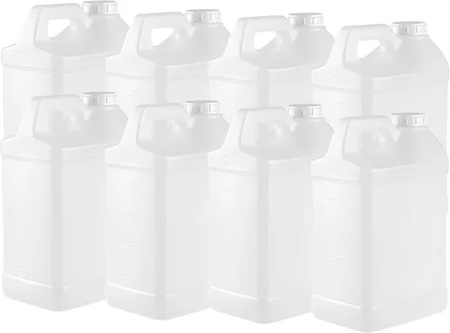 Vista 20 de kitchentoolz Jarra de 1 galón con tapa, jarra de plástico HDPE estilo F resistente para agua potable, campamento, almacenamiento de emergencia