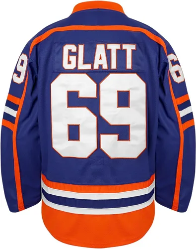 Vista 3 de Phoneutrix Doug The Thug #69 Glatt Halifax Highlanders Jersey de hockey azul